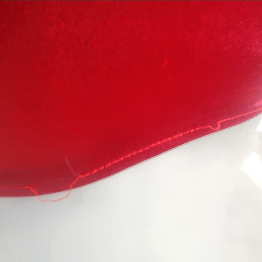 Red Satin Strapless Crop Top Bold & Chic Size Medium - Picture 6 of 16